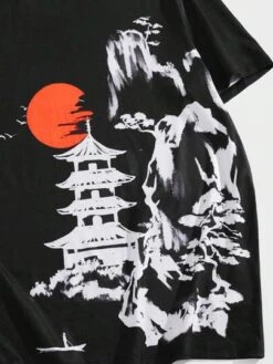 Manfinity Homme Men Plus Landscape Print Tee -Man Plus Fashion 16919942312b6a417199b045dd640d053a3d73ec52 thumbnail 405x552