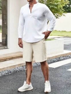 Manfinity Homme Men Plus Solid Slant Pocket Shorts -Man Plus Fashion 1692016751741aa129b1afef1c3eb287fafb18c2a2 thumbnail 405x552