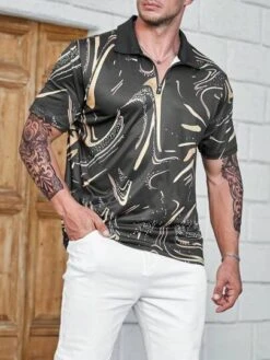 Men Plus Allover Print Polo Shirt -Man Plus Fashion 1692170777ac70a840fd77b90eb008e1a95398b1dd thumbnail 405x552