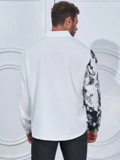 Manfinity Mode Men Plus Floral Print Shirt